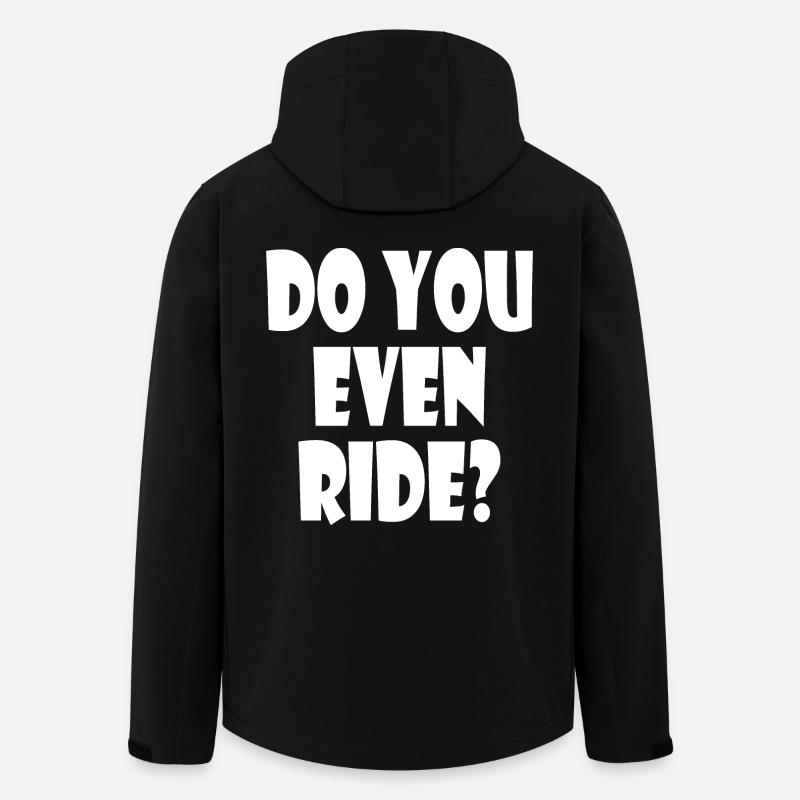 Do you even ride - Men’s Recycled Softshell Jacket by Stanley/Stella - black