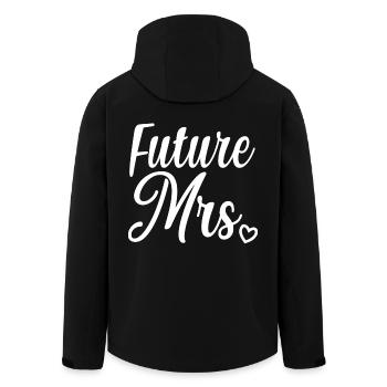 Zukünftige Frau Brautdusche Junggesellinnenabschied Geschenk - Recycelte Männer Softshell-Jacke von Stanley/Stella - Schwarz - Hinten - AI Model Male 185 light (185cm)