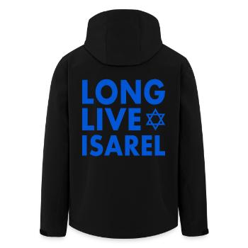 Long live israel - Men’s Recycled Softshell Jacket by Stanley/Stella - black - Back - AI Model Male 185 light (185cm)