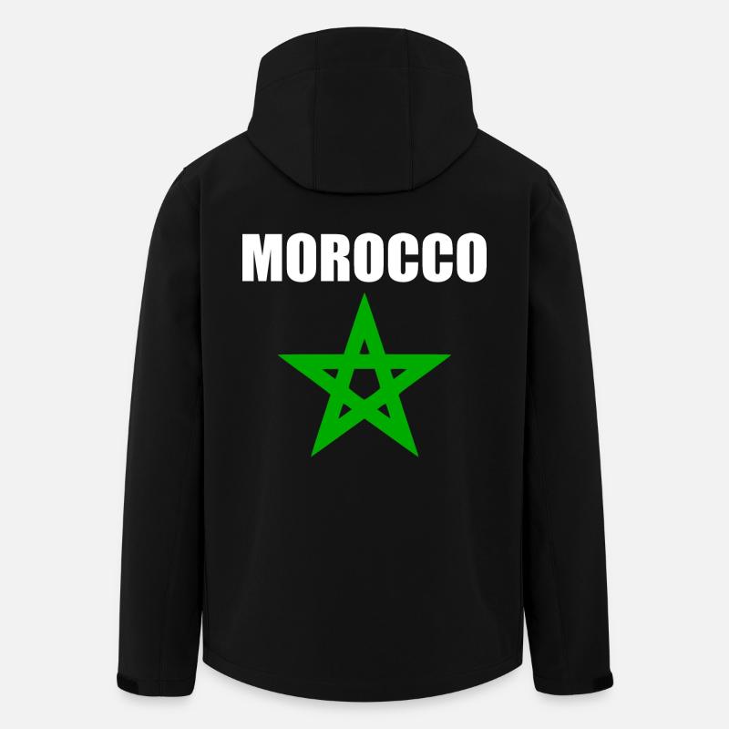 Marokko - Recycelte Männer Softshell-Jacke von Stanley/Stella - Schwarz