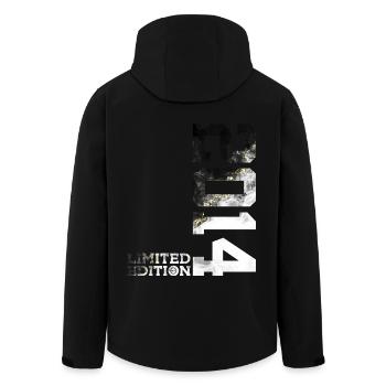 ÉDITION LIMITÉE 2014 COOL 12E ANNIVERSAIRE - Veste softshell homme en polyester recyclé Stanley/Stella - noir - Dos - AI Model Male 185 light (185cm)