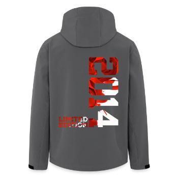 12TH BIRTHDAY 12 YEARS LIMITED EDITION 2014 - Men’s Recycled Softshell Jacket by Stanley/Stella - anthracite - Back - AI Model Male 185 light (185cm)