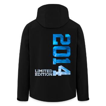 12E ANNIVERSAIRE ÉDITION LIMITÉE 2014 - Veste softshell homme en polyester recyclé Stanley/Stella - noir - Dos - AI Model Male 185 light (185cm)