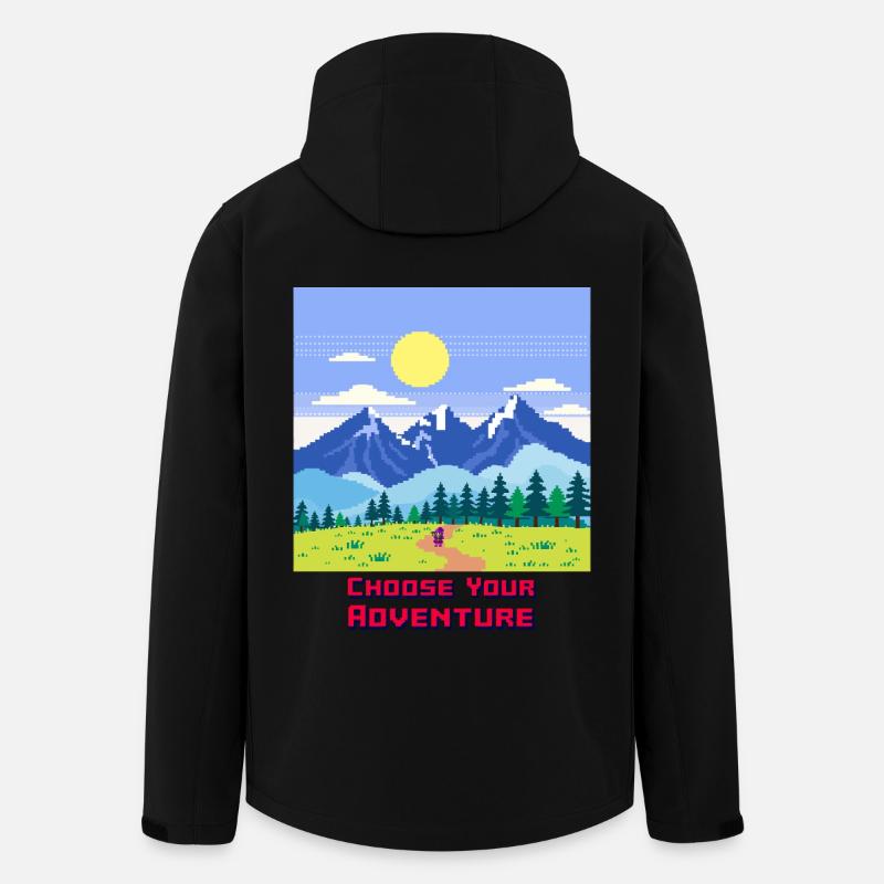 Retro Gaming Adventure - Men’s Recycled Softshell Jacket by Stanley/Stella - black