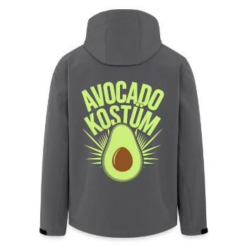 Avocado Kostüm Karneval Fasching - Recycelte Männer Softshell-Jacke von Stanley/Stella - Schwarz - Hinten - AI Model Male 185 light (185cm)