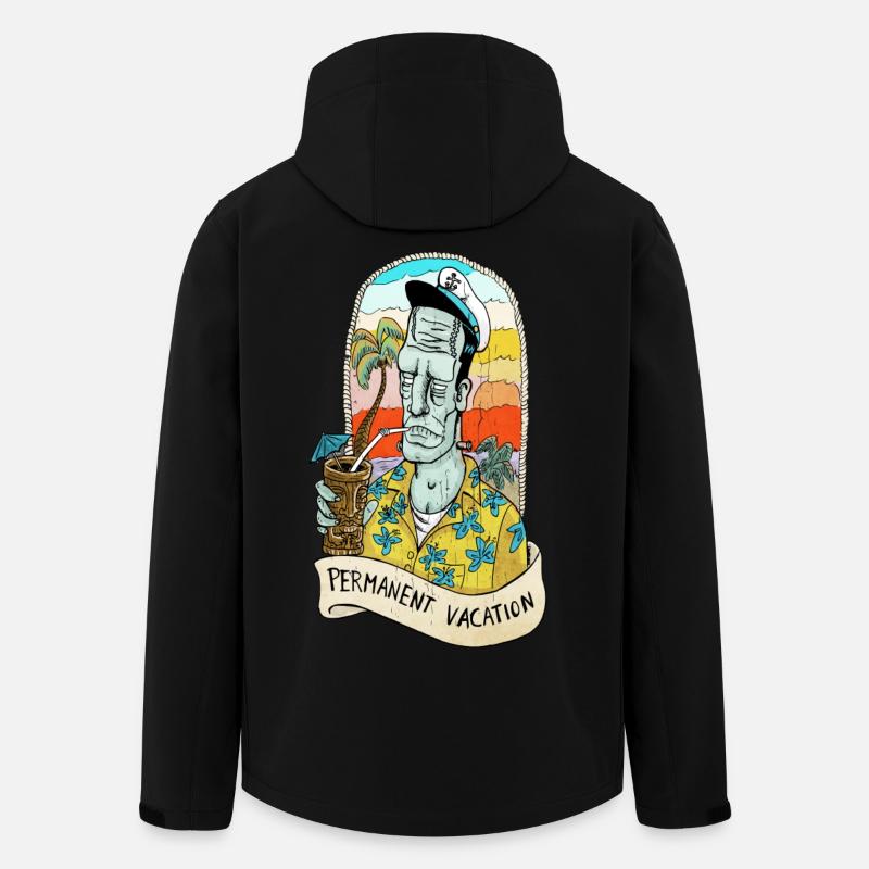 frank aloha - Veste softshell homme en polyester recyclé Stanley/Stella - noir