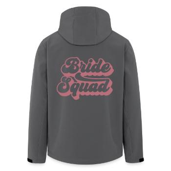 Bride Squad - Hen Night Women Bachelorette Party - Veste softshell homme en polyester recyclé Stanley/Stella - noir - Dos - AI Model Male 185 light (185cm)