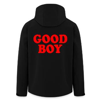 Good boy - Men’s Recycled Softshell Jacket by Stanley/Stella - black - Back - AI Model Male 185 light (185cm)