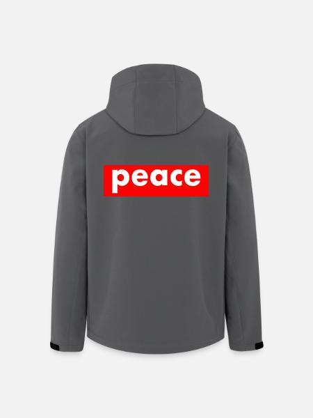 Peace - Veste softshell homme en polyester recyclé Stanley/Stella - noir