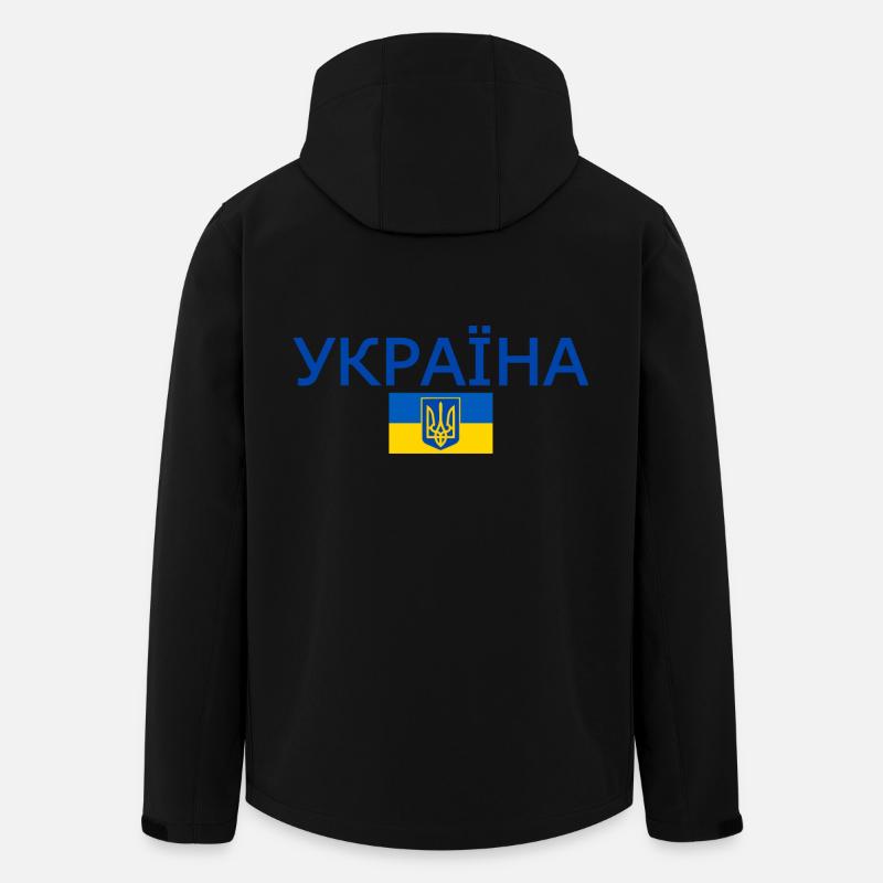 Україна - Men’s Recycled Softshell Jacket by Stanley/Stella - black