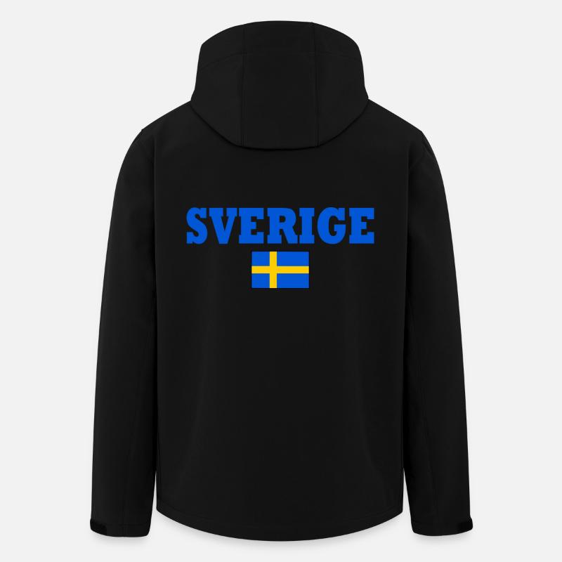 Sverige - Recycelte Männer Softshell-Jacke von Stanley/Stella - Schwarz