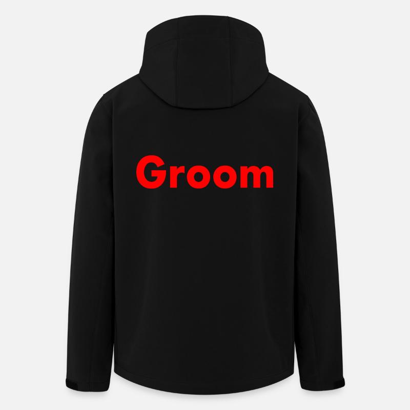 Groom - Recycelte Männer Softshell-Jacke von Stanley/Stella - Schwarz