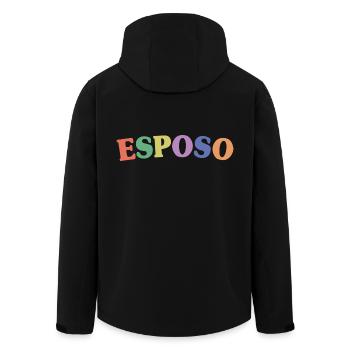 Esposo Husband To Be Groom Married Men Wedding - Men’s Recycled Softshell Jacket by Stanley/Stella - black - Back - AI Model Male 185 light (185cm)