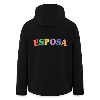 Esposa Cool Wife To Be Bride Couple Wedding Gift - Men’s Recycled Softshell Jacket by Stanley/Stella - black - Back - AI Model Male 185 light (185cm)