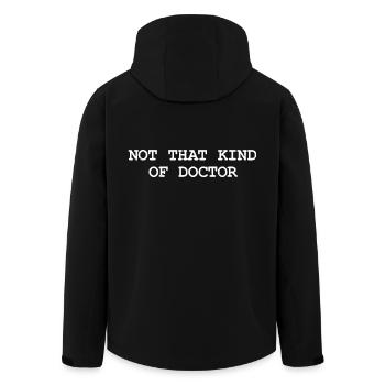 Pas ce genre de médecin - Drôle de médecin médecin - Veste softshell homme en polyester recyclé Stanley/Stella - noir - Dos - AI Model Male 185 light (185cm)