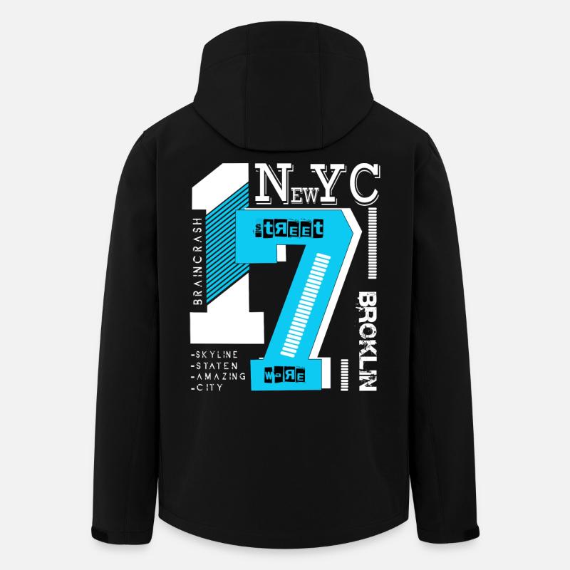 New York City - Men’s Recycled Softshell Jacket by Stanley/Stella - black
