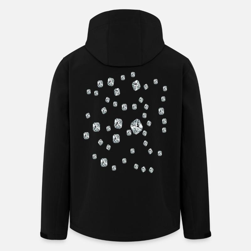 Diamant - Recycelte Männer Softshell-Jacke von Stanley/Stella - Schwarz