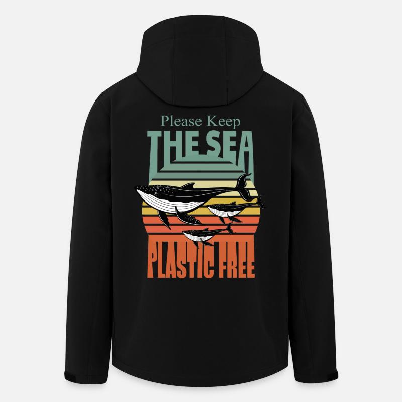 Umweltschutz, Tierschutz - Recycelte Männer Softshell-Jacke von Stanley/Stella - Schwarz