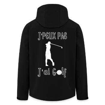 J'peux pas J'ai Golf - Veste softshell homme en polyester recyclé Stanley/Stella - noir - Dos - AI Model Male 185 light (185cm)