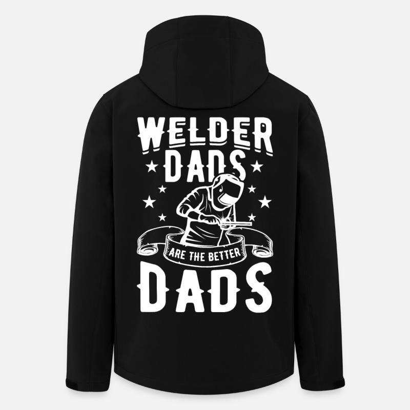 Schweißer Vater - Recycelte Männer Softshell-Jacke von Stanley/Stella - Schwarz
