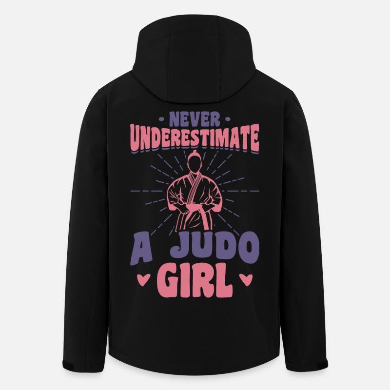 Unterschätze niemals ein Judo Mädchen - Recycelte Männer Softshell-Jacke von Stanley/Stella - Schwarz