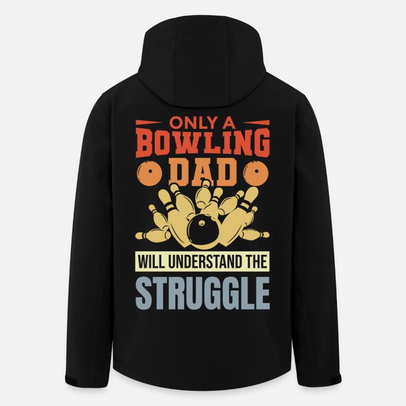 Bowling Vater - Recycelte Männer Softshell-Jacke von Stanley/Stella - Schwarz