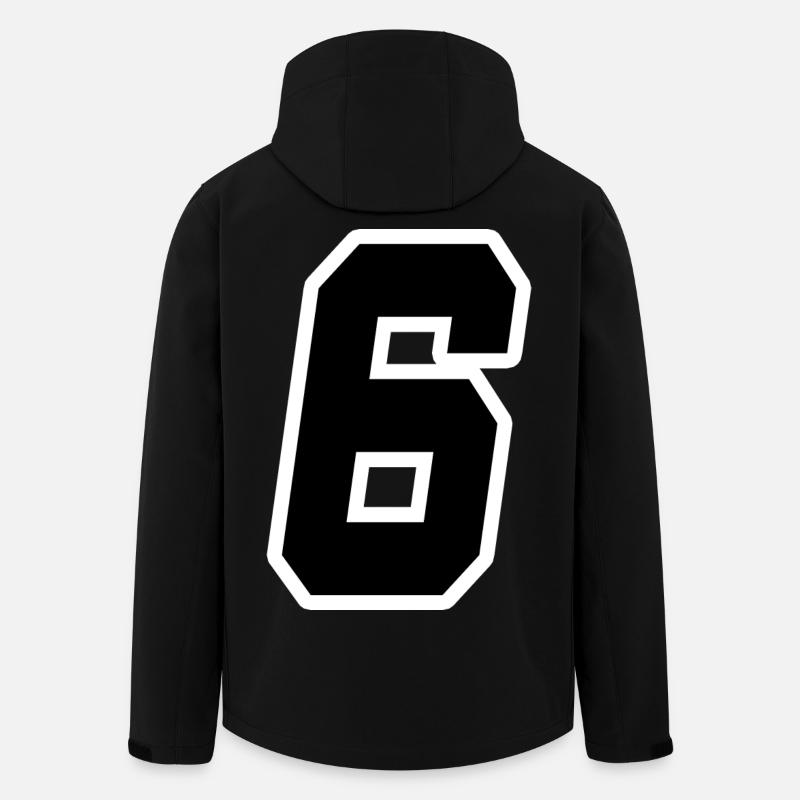 Nummer sechs 6 - Recycelte Männer Softshell-Jacke von Stanley/Stella - Schwarz