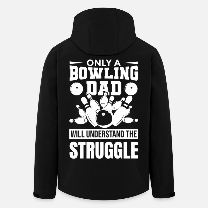 Bowling Dad - Men’s Recycled Softshell Jacket by Stanley/Stella - black
