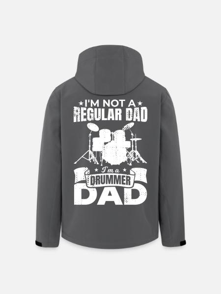 I'm a drummer dad - Men’s Recycled Softshell Jacket by Stanley/Stella - black