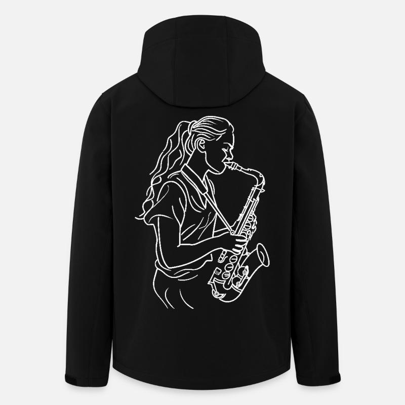 Saxophone player - Men’s Recycled Softshell Jacket by Stanley/Stella - black