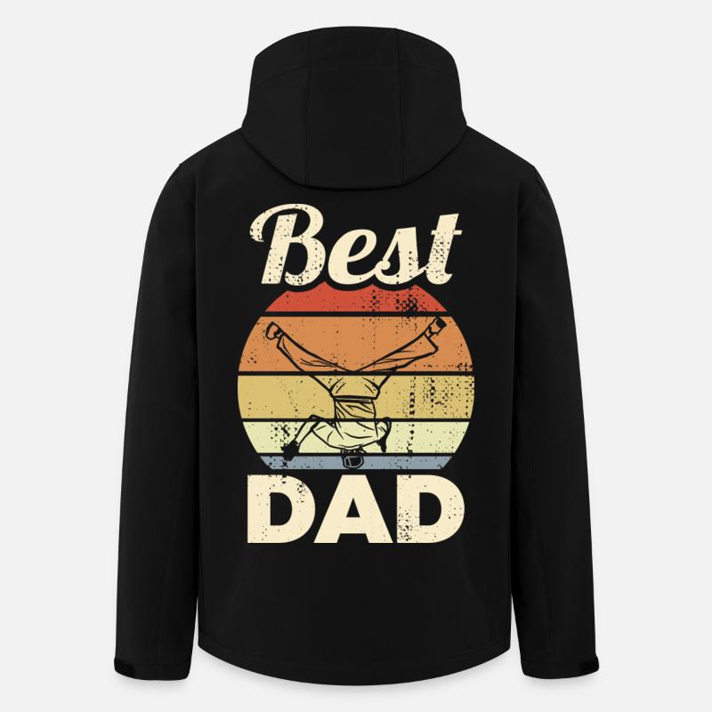 Best Breakdance Dad - Men’s Recycled Softshell Jacket by Stanley/Stella - black
