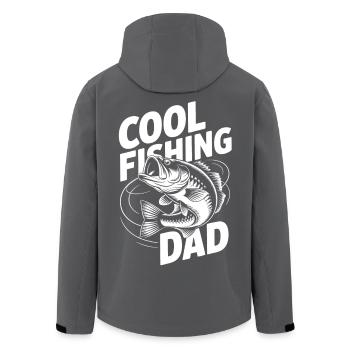Conception de canne à pêche cool pour papa - Veste softshell homme en polyester recyclé Stanley/Stella - charbon - Dos - AI Model Male 185 light (185cm)
