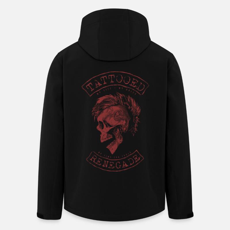 Tattooed Renegade - Recycelte Männer Softshell-Jacke von Stanley/Stella - Schwarz