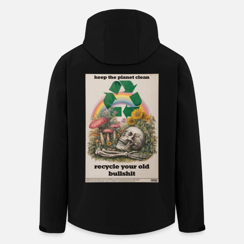 Recycle it! - Recycelte Männer Softshell-Jacke von Stanley/Stella - Schwarz