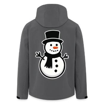bonhomme de neige - Veste softshell homme en polyester recyclé Stanley/Stella - charbon - Dos - AI Model Male 185 light (185cm)