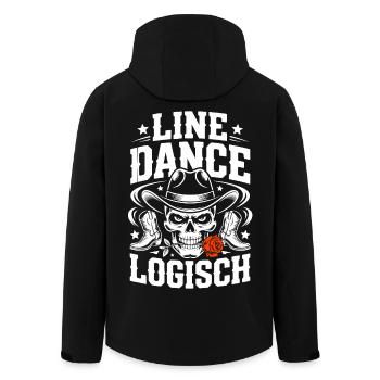 Crâne logique de la danse en ligne - Veste softshell homme en polyester recyclé Stanley/Stella - noir - Dos - AI Model Male 185 light (185cm)