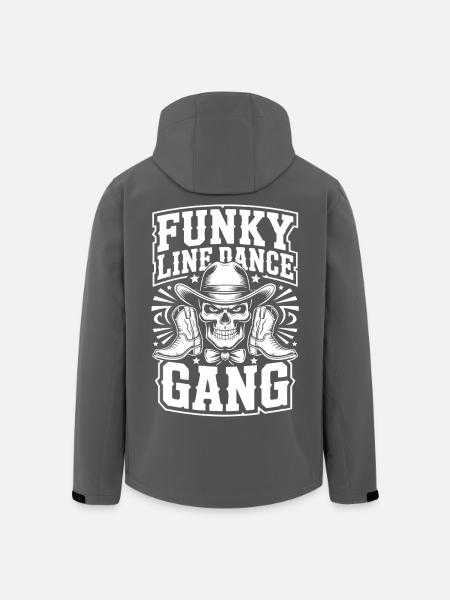 Funky Line-Dance Gang Skull - Men’s Recycled Softshell Jacket by Stanley/Stella - black