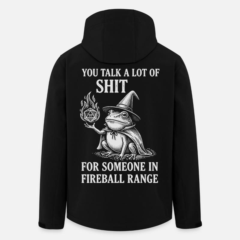 Fireball Range – RPG Magicien Grenouille Drôle - Veste softshell homme en polyester recyclé Stanley/Stella - noir