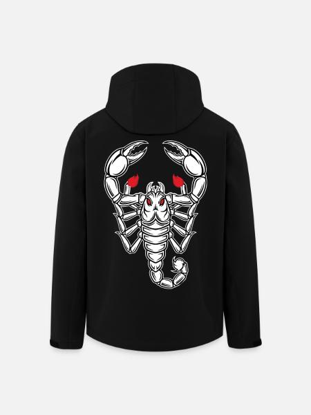 Skorpion-Maskottchen-Logo Sportspiel - Recycelte Männer Softshell-Jacke von Stanley/Stella - Schwarz