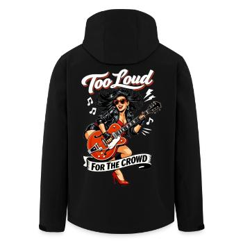 Pins Up Rockabilly : Trop bruyant pour la foule - Veste softshell homme en polyester recyclé Stanley/Stella - noir - Dos - AI Model Male 185 light (185cm)