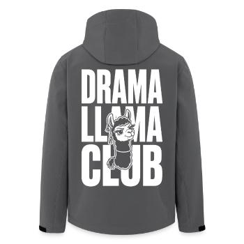 Club de Lama de Théâtre Diva Lama Vilaine - Veste softshell homme en polyester recyclé Stanley/Stella - noir - Dos - AI Model Male 185 light (185cm)