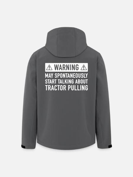 Funny Tractor Pulling-Geschenk-Idee - Recycelte Männer Softshell-Jacke von Stanley/Stella - Schwarz