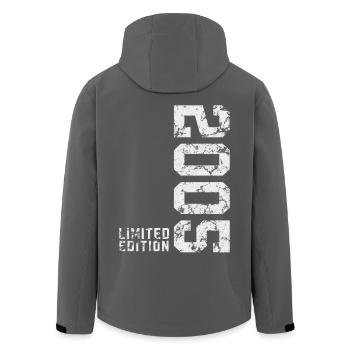 2005 Jahrgang Limited Edition - Recycelte Männer Softshell-Jacke von Stanley/Stella - Schwarz - Hinten - AI Model Male 185 light (185cm)