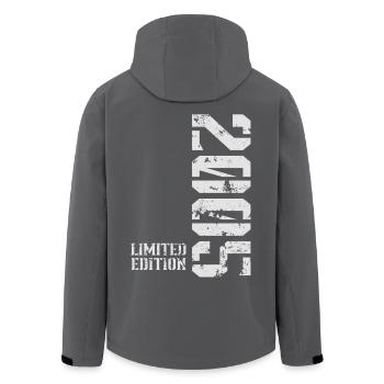 2005 Jahrgang Limited Edition - Recycelte Männer Softshell-Jacke von Stanley/Stella - Schwarz - Hinten - AI Model Male 185 light (185cm)
