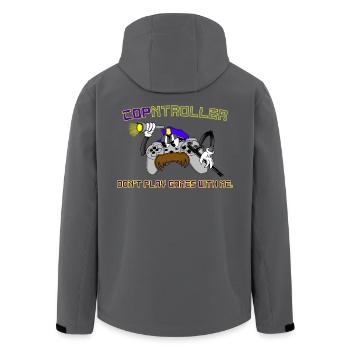 Cop-ntroller Jouer à des jeux Drôle Rétro Gaming Gamer - Veste softshell homme en polyester recyclé Stanley/Stella - charbon - Dos - AI Model Male 185 light (185cm)