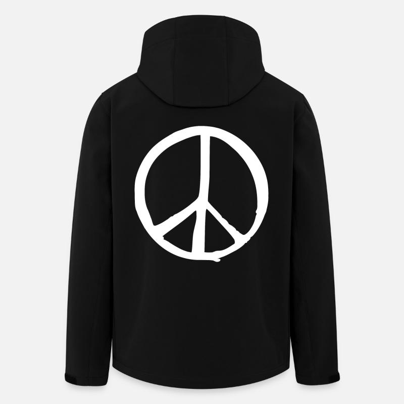 Paix - Veste softshell homme en polyester recyclé Stanley/Stella - noir