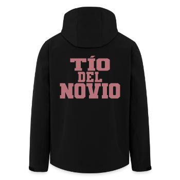 Tio del Novio Bräutigams Onkel Männer Hochzeitsgeschenk - Recycelte Männer Softshell-Jacke von Stanley/Stella - Schwarz - Hinten - AI Model Male 185 light (185cm)