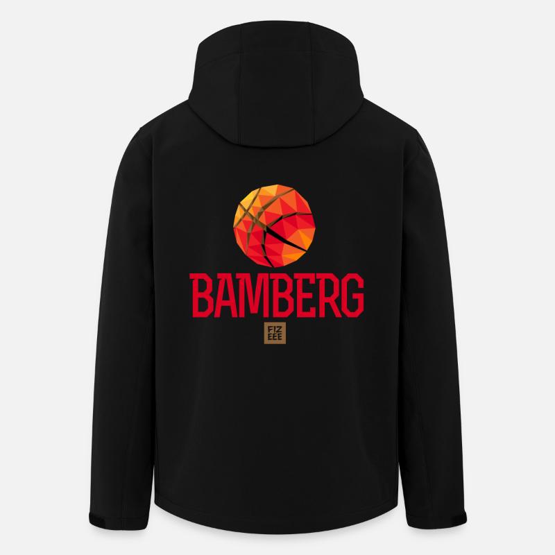 Bamberg LETS GOOOO - Recycelte Männer Softshell-Jacke von Stanley/Stella - Schwarz