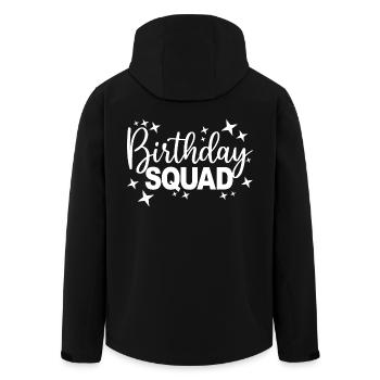 Birthday Squad Matching Gruppe Geburtstagsfeier Geschenk - Recycelte Männer Softshell-Jacke von Stanley/Stella - Schwarz - Hinten - AI Model Male 185 light (185cm)