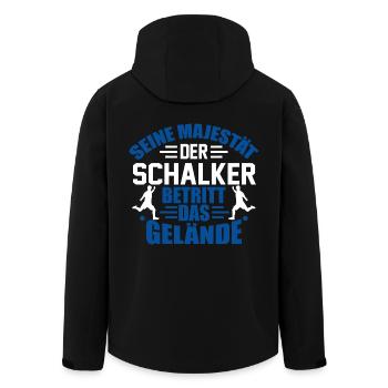 FUßBALL VEREIN SPORT SCHALKE SCHALKER GESCHENK - Recycelte Männer Softshell-Jacke von Stanley/Stella - Schwarz - Hinten - AI Model Male 185 light (185cm)